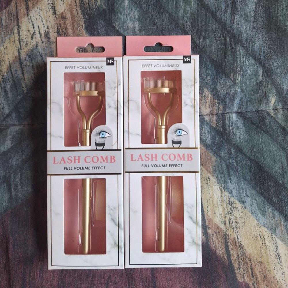👁👁✨ Gold Lash Comb Duo – 2 Pc Set (BNIB)